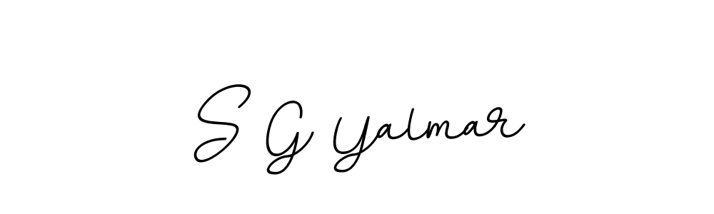 Also we have S G Yalmar name is the best signature style. Create professional handwritten signature collection using BallpointsItalic-DORy9 autograph style. S G Yalmar signature style 11 images and pictures png