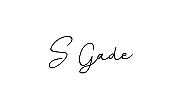 It looks lik you need a new signature style for name S Gade. Design unique handwritten (BallpointsItalic-DORy9) signature with our free signature maker in just a few clicks. S Gade signature style 11 images and pictures png