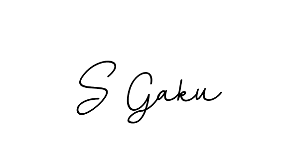 How to make S Gaku signature? BallpointsItalic-DORy9 is a professional autograph style. Create handwritten signature for S Gaku name. S Gaku signature style 11 images and pictures png