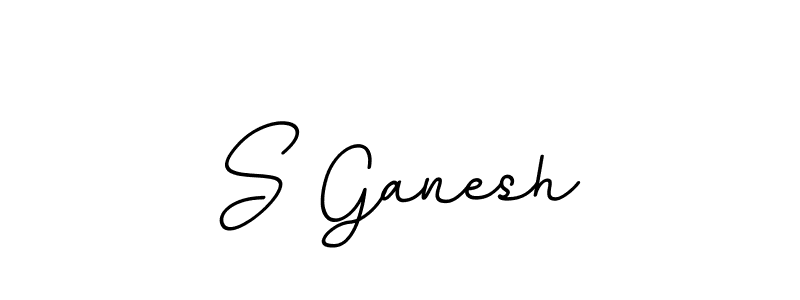 How to make S Ganesh name signature. Use BallpointsItalic-DORy9 style for creating short signs online. This is the latest handwritten sign. S Ganesh signature style 11 images and pictures png