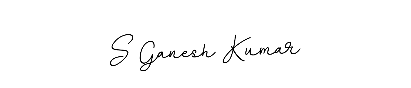 Use a signature maker to create a handwritten signature online. With this signature software, you can design (BallpointsItalic-DORy9) your own signature for name S Ganesh Kumar. S Ganesh Kumar signature style 11 images and pictures png