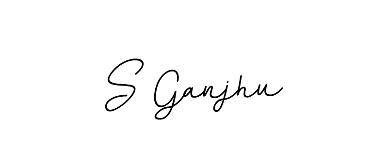 Use a signature maker to create a handwritten signature online. With this signature software, you can design (BallpointsItalic-DORy9) your own signature for name S Ganjhu. S Ganjhu signature style 11 images and pictures png