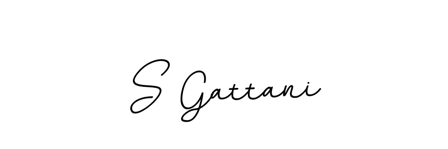 The best way (BallpointsItalic-DORy9) to make a short signature is to pick only two or three words in your name. The name S Gattani include a total of six letters. For converting this name. S Gattani signature style 11 images and pictures png