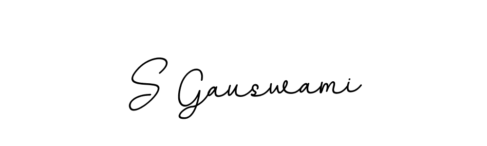 Create a beautiful signature design for name S Gauswami. With this signature (BallpointsItalic-DORy9) fonts, you can make a handwritten signature for free. S Gauswami signature style 11 images and pictures png