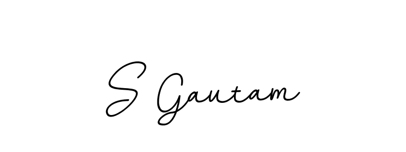 Also we have S Gautam name is the best signature style. Create professional handwritten signature collection using BallpointsItalic-DORy9 autograph style. S Gautam signature style 11 images and pictures png