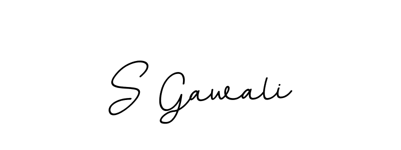 Create a beautiful signature design for name S Gawali. With this signature (BallpointsItalic-DORy9) fonts, you can make a handwritten signature for free. S Gawali signature style 11 images and pictures png