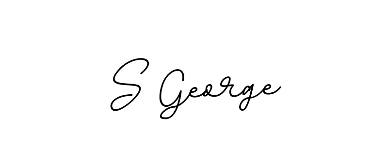 Design your own signature with our free online signature maker. With this signature software, you can create a handwritten (BallpointsItalic-DORy9) signature for name S George. S George signature style 11 images and pictures png