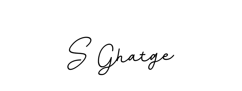 How to make S Ghatge name signature. Use BallpointsItalic-DORy9 style for creating short signs online. This is the latest handwritten sign. S Ghatge signature style 11 images and pictures png