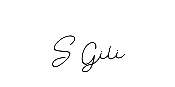 S Gili stylish signature style. Best Handwritten Sign (BallpointsItalic-DORy9) for my name. Handwritten Signature Collection Ideas for my name S Gili. S Gili signature style 11 images and pictures png