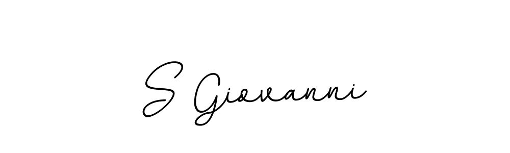 Make a beautiful signature design for name S Giovanni. With this signature (BallpointsItalic-DORy9) style, you can create a handwritten signature for free. S Giovanni signature style 11 images and pictures png