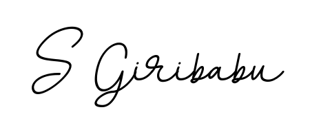 You should practise on your own different ways (BallpointsItalic-DORy9) to write your name (S Giribabu) in signature. Don't let someone else do it for you. S Giribabu signature style 11 images and pictures png