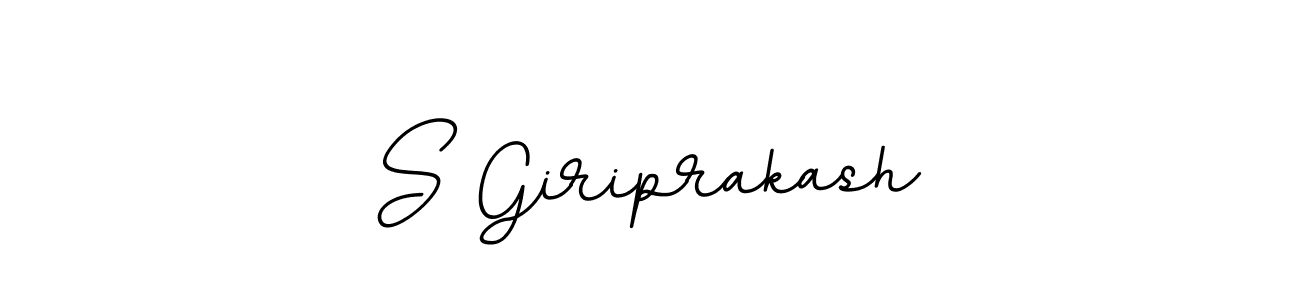 How to make S Giriprakash name signature. Use BallpointsItalic-DORy9 style for creating short signs online. This is the latest handwritten sign. S Giriprakash signature style 11 images and pictures png