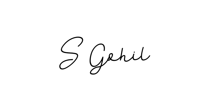 You should practise on your own different ways (BallpointsItalic-DORy9) to write your name (S Gohil) in signature. don't let someone else do it for you. S Gohil signature style 11 images and pictures png