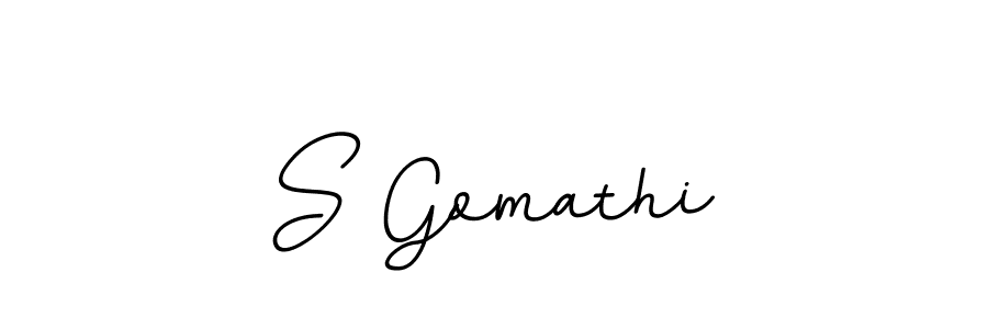 Make a beautiful signature design for name S Gomathi. With this signature (BallpointsItalic-DORy9) style, you can create a handwritten signature for free. S Gomathi signature style 11 images and pictures png