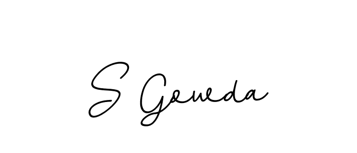 S Gowda stylish signature style. Best Handwritten Sign (BallpointsItalic-DORy9) for my name. Handwritten Signature Collection Ideas for my name S Gowda. S Gowda signature style 11 images and pictures png