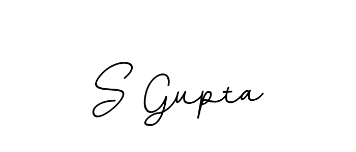 Create a beautiful signature design for name S Gupta. With this signature (BallpointsItalic-DORy9) fonts, you can make a handwritten signature for free. S Gupta signature style 11 images and pictures png