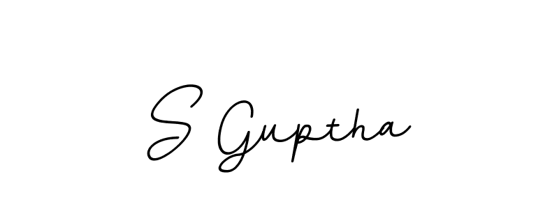 S Guptha stylish signature style. Best Handwritten Sign (BallpointsItalic-DORy9) for my name. Handwritten Signature Collection Ideas for my name S Guptha. S Guptha signature style 11 images and pictures png