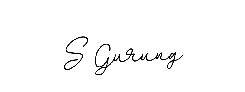 How to make S Gurung signature? BallpointsItalic-DORy9 is a professional autograph style. Create handwritten signature for S Gurung name. S Gurung signature style 11 images and pictures png
