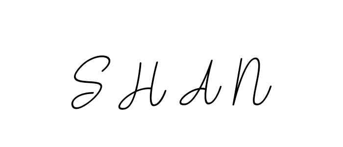 The best way (BallpointsItalic-DORy9) to make a short signature is to pick only two or three words in your name. The name S H A N include a total of six letters. For converting this name. S H A N signature style 11 images and pictures png