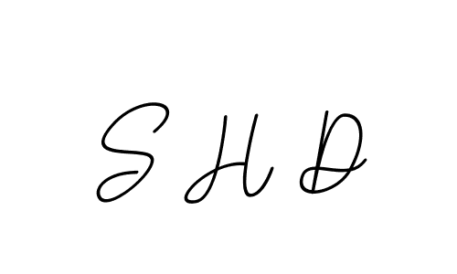 You should practise on your own different ways (BallpointsItalic-DORy9) to write your name (S H D) in signature. don't let someone else do it for you. S H D signature style 11 images and pictures png