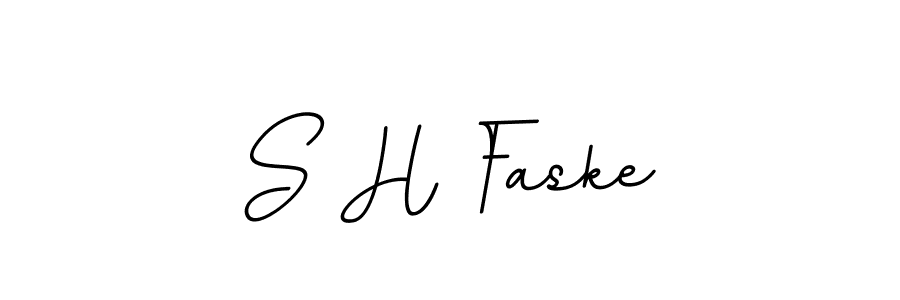 S H Faske stylish signature style. Best Handwritten Sign (BallpointsItalic-DORy9) for my name. Handwritten Signature Collection Ideas for my name S H Faske. S H Faske signature style 11 images and pictures png