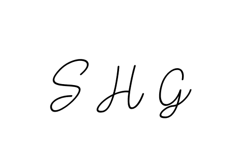 How to make S H G name signature. Use BallpointsItalic-DORy9 style for creating short signs online. This is the latest handwritten sign. S H G signature style 11 images and pictures png