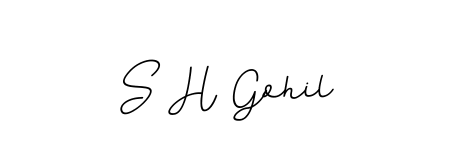 Also we have S H Gohil name is the best signature style. Create professional handwritten signature collection using BallpointsItalic-DORy9 autograph style. S H Gohil signature style 11 images and pictures png