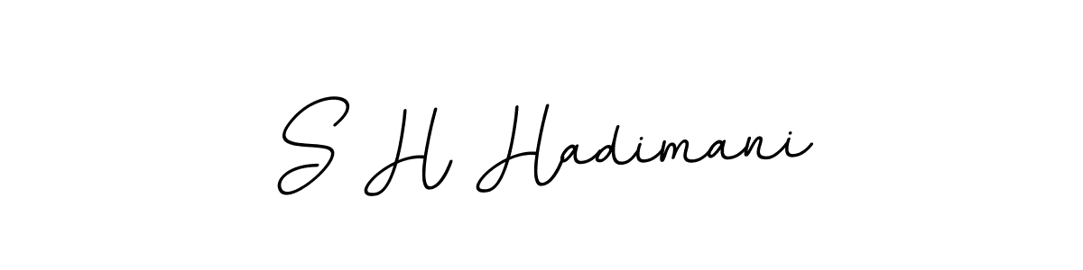 S H Hadimani stylish signature style. Best Handwritten Sign (BallpointsItalic-DORy9) for my name. Handwritten Signature Collection Ideas for my name S H Hadimani. S H Hadimani signature style 11 images and pictures png