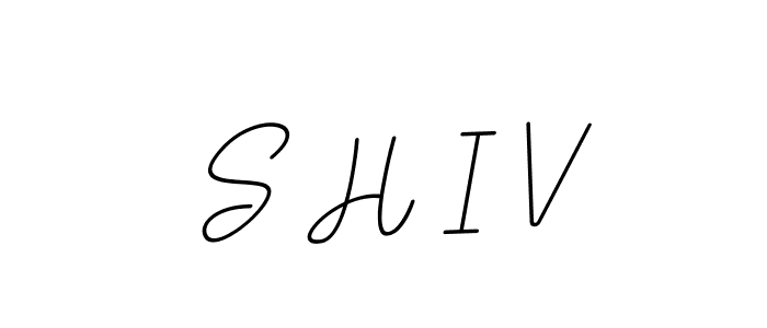 Use a signature maker to create a handwritten signature online. With this signature software, you can design (BallpointsItalic-DORy9) your own signature for name S H I V. S H I V signature style 11 images and pictures png