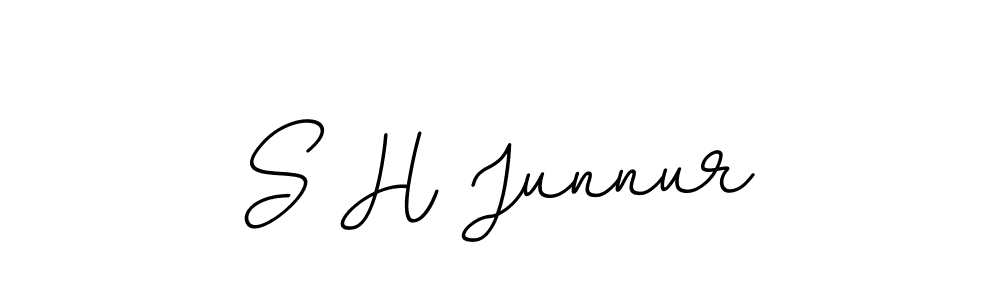 BallpointsItalic-DORy9 is a professional signature style that is perfect for those who want to add a touch of class to their signature. It is also a great choice for those who want to make their signature more unique. Get S H Junnur name to fancy signature for free. S H Junnur signature style 11 images and pictures png