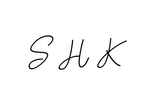 You should practise on your own different ways (BallpointsItalic-DORy9) to write your name (S H K) in signature. don't let someone else do it for you. S H K signature style 11 images and pictures png