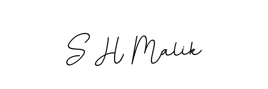 You should practise on your own different ways (BallpointsItalic-DORy9) to write your name (S H Malik) in signature. don't let someone else do it for you. S H Malik signature style 11 images and pictures png