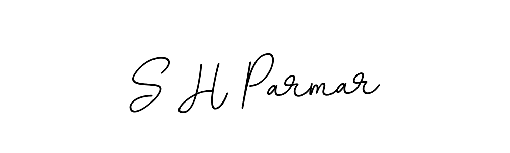 The best way (BallpointsItalic-DORy9) to make a short signature is to pick only two or three words in your name. The name S H Parmar include a total of six letters. For converting this name. S H Parmar signature style 11 images and pictures png