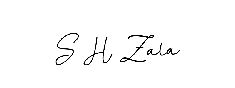 Also You can easily find your signature by using the search form. We will create S H Zala name handwritten signature images for you free of cost using BallpointsItalic-DORy9 sign style. S H Zala signature style 11 images and pictures png