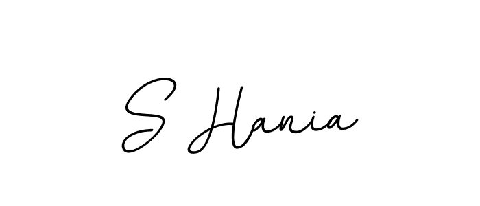 The best way (BallpointsItalic-DORy9) to make a short signature is to pick only two or three words in your name. The name S Hania include a total of six letters. For converting this name. S Hania signature style 11 images and pictures png