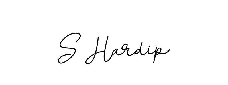 Design your own signature with our free online signature maker. With this signature software, you can create a handwritten (BallpointsItalic-DORy9) signature for name S Hardip. S Hardip signature style 11 images and pictures png