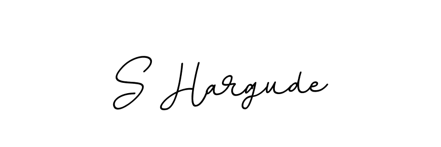 if you are searching for the best signature style for your name S Hargude. so please give up your signature search. here we have designed multiple signature styles  using BallpointsItalic-DORy9. S Hargude signature style 11 images and pictures png