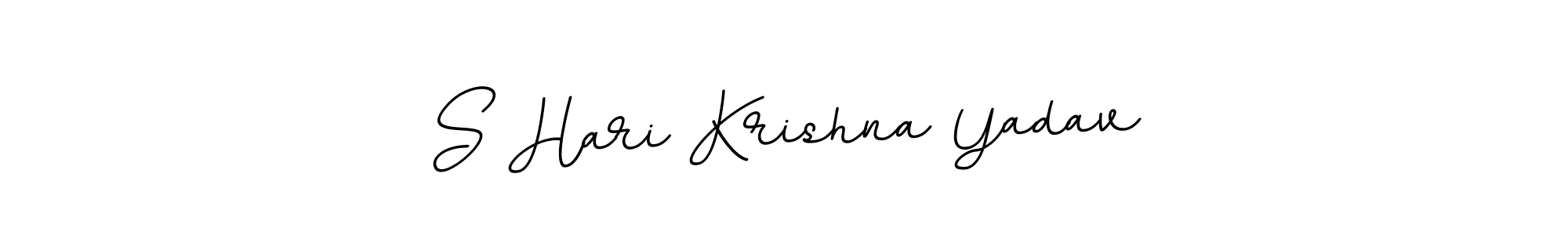 Use a signature maker to create a handwritten signature online. With this signature software, you can design (BallpointsItalic-DORy9) your own signature for name S Hari Krishna Yadav. S Hari Krishna Yadav signature style 11 images and pictures png
