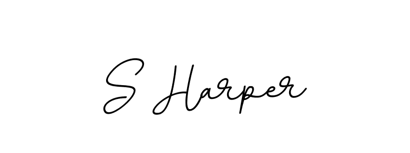 Make a beautiful signature design for name S Harper. With this signature (BallpointsItalic-DORy9) style, you can create a handwritten signature for free. S Harper signature style 11 images and pictures png