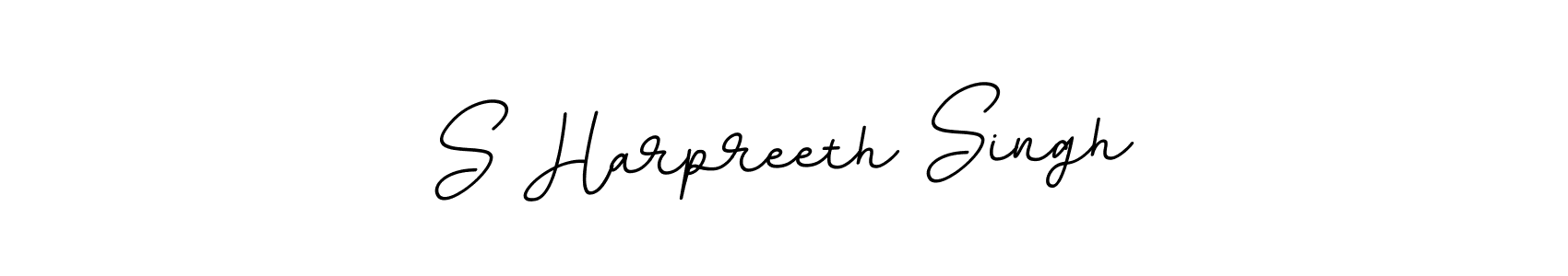 This is the best signature style for the S Harpreeth Singh name. Also you like these signature font (BallpointsItalic-DORy9). Mix name signature. S Harpreeth Singh signature style 11 images and pictures png
