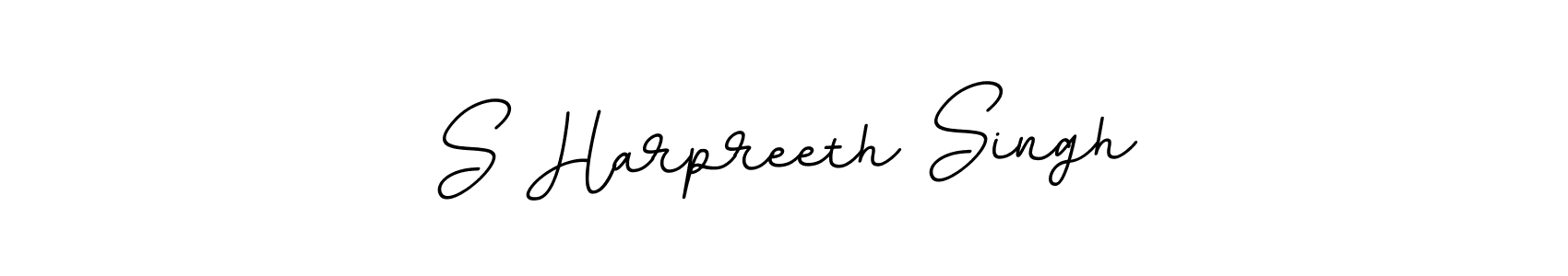 This is the best signature style for the S Harpreeth Singh name. Also you like these signature font (BallpointsItalic-DORy9). Mix name signature. S Harpreeth Singh signature style 11 images and pictures png