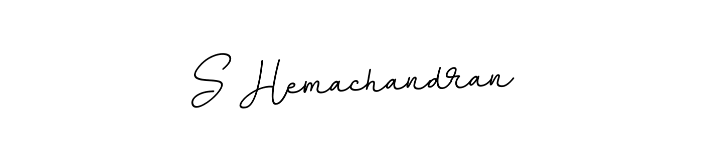 The best way (BallpointsItalic-DORy9) to make a short signature is to pick only two or three words in your name. The name S Hemachandran include a total of six letters. For converting this name. S Hemachandran signature style 11 images and pictures png