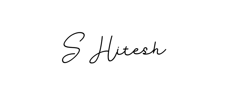 if you are searching for the best signature style for your name S Hitesh. so please give up your signature search. here we have designed multiple signature styles  using BallpointsItalic-DORy9. S Hitesh signature style 11 images and pictures png