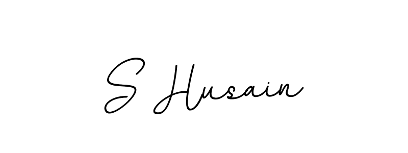 Use a signature maker to create a handwritten signature online. With this signature software, you can design (BallpointsItalic-DORy9) your own signature for name S Husain. S Husain signature style 11 images and pictures png