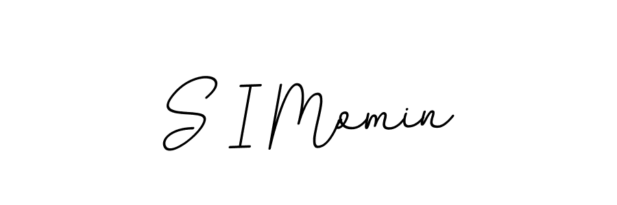 Design your own signature with our free online signature maker. With this signature software, you can create a handwritten (BallpointsItalic-DORy9) signature for name S I Momin. S I Momin signature style 11 images and pictures png