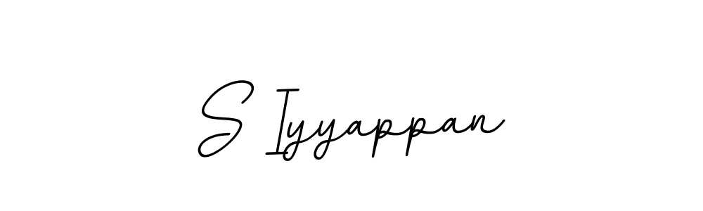 Design your own signature with our free online signature maker. With this signature software, you can create a handwritten (BallpointsItalic-DORy9) signature for name S Iyyappan. S Iyyappan signature style 11 images and pictures png