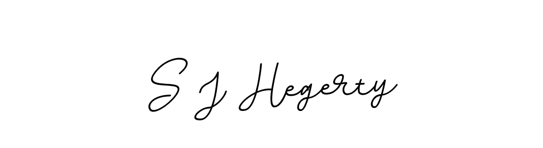 Use a signature maker to create a handwritten signature online. With this signature software, you can design (BallpointsItalic-DORy9) your own signature for name S J Hegerty. S J Hegerty signature style 11 images and pictures png