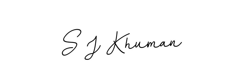 Similarly BallpointsItalic-DORy9 is the best handwritten signature design. Signature creator online .You can use it as an online autograph creator for name S J Khuman. S J Khuman signature style 11 images and pictures png