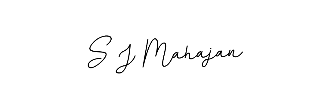 Design your own signature with our free online signature maker. With this signature software, you can create a handwritten (BallpointsItalic-DORy9) signature for name S J Mahajan. S J Mahajan signature style 11 images and pictures png