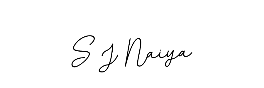 You should practise on your own different ways (BallpointsItalic-DORy9) to write your name (S J Naiya) in signature. don't let someone else do it for you. S J Naiya signature style 11 images and pictures png